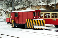 In Herisau wartet der Schneepflug X 806 auf den nächsten Schneefall