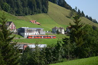 ABe 4/12 seitlich vor Urnäsch