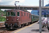 Re 4/4 191 in Interlaken-Ost
