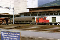 Tem 225 045 (alt: Tem 45) hat Rangierdienst in Frutigen.