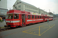 Be 4/4 Nr. 14 steht in Frauenfeld am Bahnhof