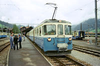 ABDe 8/8 Nr. 4001 wim Bahnhof Zweisimmen