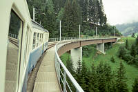 ABDe 8/8 Nr. 4001 auf der Challenbachbrücke