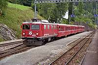 Ge 4/4 >I Nr. 609 mit Regionalzug in Filisur