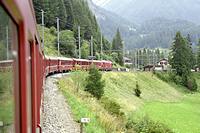 Unser Zug erreicht Bergün