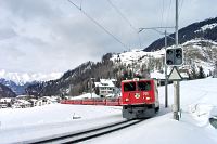 Ge 6/6 II verlässt Bergün