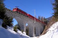 Ge 4/4 I 605 auf dem Clix-Viadukt