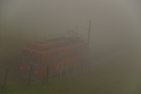 Auf Talfahrt vor dem Tunnel Walzenhausen