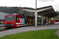BDeh 3/6 Nummer 25 im Bahnhof Heiden