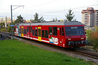 BDeh 3/6 Nummer 25 am Haltepunkt Sandbüchel