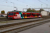 BDeh 3/6 Nummer 25 bei der Einfahrt in den Bahnhof Rorschach