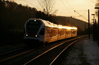 RABe 526 655 ist bei Hegne auf dem Weg von Konstanz nach Engen