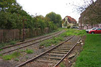 In Bœrsch kann man noch diesen Wasserkran mit sehr tiefliegendem Handrad sehen. Hoffentlich findet er keine sogenannten Eisenbahnfreunde.