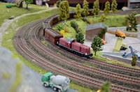 Hp1'ler, V90 mit Schotterwagen