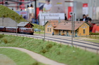 Freunde der Mariazellerbahn - Modell - ,1099.010 erreicht den Bahnhof