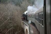 Auf dem Schlichem-Stausee-Viadukt