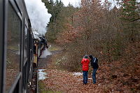 Abfahrt aus dem Haltepunkt Schömberg-Stausee