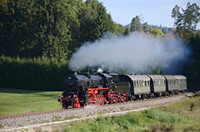 52 7596 ist mit dem Sdz 52292 nach Schwenningen bei Lauffen ob Rottweil unterwegs.