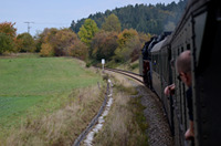 Auf der Fahrt von Schwenningen nach Rottweil