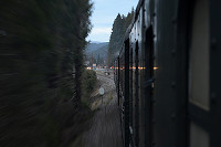 Wir rollen Titisee entgegen