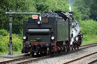 Nach einiger Zeit stellte sich die P8 "2455 Posen" unter den Wasserkran um ihren Durst zu löschen.