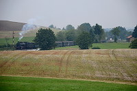 Ausfahrt aus dem Bahnhof Fützen.
