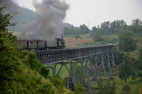 Fahrt über das Epfenhofener Viadukt.