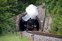 Ausfahrt aus dem Grimmelshofener Tunnel.