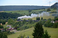Auf Bergfahrt nach Epfenhofen.