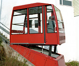 Fahrt von der Mittelstation zur Talstation.