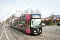 Wagen 248 an der Haltestelle Hornusstrasse