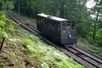 Wagen 4 auf Talfahrt.