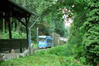 Kurz vor der Bergstation Molkenkur 1.