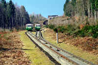 Ein Blick auf die Ausweiche.