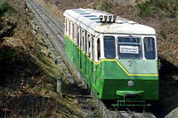 Blick vom Wildbader Hangweg zur Bergstation.