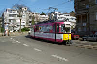 Wagen 618 ist auf dem Weg nach Stamheim.