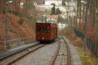 Auf der Fahrt an der Ausweiche.