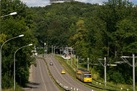 Oberhalb der Haltestelle Stelle hat man einen schönen Blick auf den Fernmeldeturm.