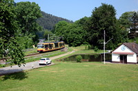 GT8-100D/2S-M Nr. 909 und 921 beim Eisweiher von Scheuern