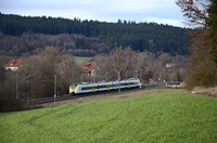 Ein Alstom Coradia Continental bei Aufen