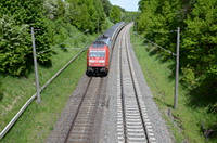 101 081 mit dem IC 185 bei Bondorf