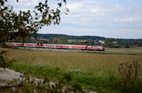 218 496 mit RE 22304 bei Lauffen ob Rottweil.