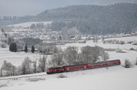 RE55 3217 mit 218 443 als Zuglok