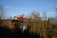 Stahlbrücke über die Eyach