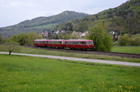 3-teilige Schienenbusgarnitur der RAB-Classics bei Albstadt-Laufen