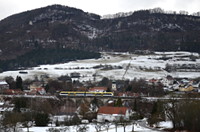 612 316 auf dem Lautlinger Viadukt