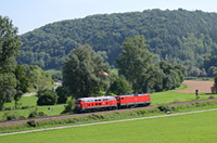 218 486 mit 112 174 mit Fahrtrichtung Horb.
