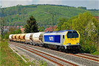 >Voith Maxima der Gesellschaft Stock-Transport in Oberkochen.
