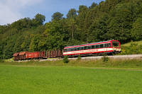 Auf freier Strecke zwischen Mägerkingen und Trochtelfingen