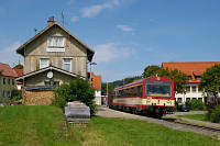 Ein kurzer Halt im Bahnhof Gomadingen